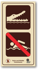 The smallest sign - for creek crossings and inviting areas on walking tracks
