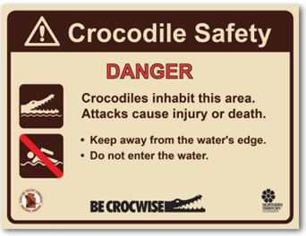 the least complex sign - for areas where visitors do not fish, launch boats or camp.